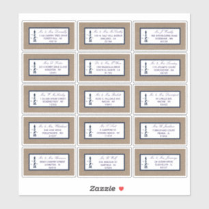 Sticker La collection Mariage de Burlap du phare nautique