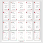 Sticker La collection Mariage de carte de jeu Monogramme F<br><div class="desc">Célébrez dans le style avec ces stickers modernes et très tendance pour les mariages. Chaque étiquette mesure 3, 25 po x 2, 25 po et il y a 20 étiquettes par feuille. Le modèle est facile à personnaliser avec votre propre libellé et les articles correspondants se trouvent dans la collection....</div>