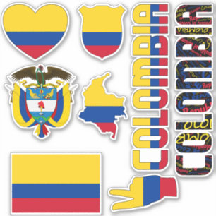 Sticker La Colombie Extraordinaire forme les symboles nati