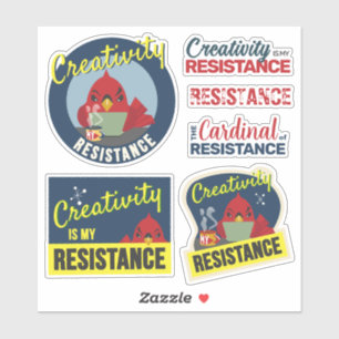Sticker "La créativité est ma résistance" Collection Compa