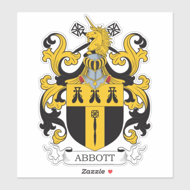 Sticker La crête de la famille Abbott (Feuille)