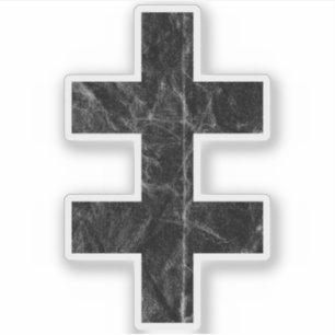 Sticker La Croix de Lorraine (noir vintage)