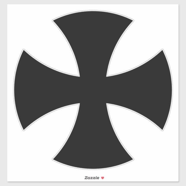 Sticker La Croix noire des Chevaliers Teutoniques (Feuille)