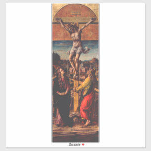 Sticker La Crucifixion d'après Carlo Crivelli Art Sacré