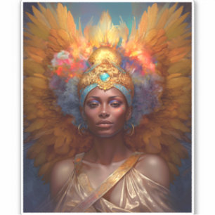 Sticker La déesse ailée Imaginaire Art