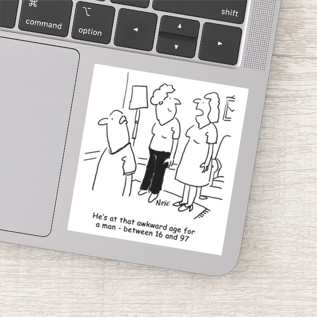 Sticker La femme dit que le mari est à l'âge adulte pour u (Détail)