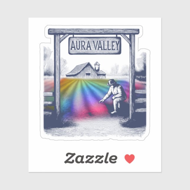 Sticker La ferme de la vallée de l'Aura (Feuille)