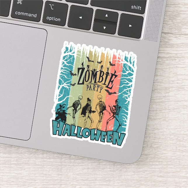 Sticker La fête des zombies (Détail)