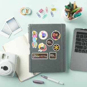 Sticker la feuille d'autocollants du logo*gameHERs
