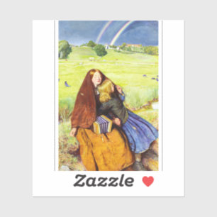 Sticker La fille aveugle par John Everett Millais