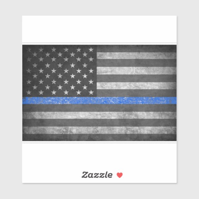Sticker La fine ligne bleue  (Feuille)