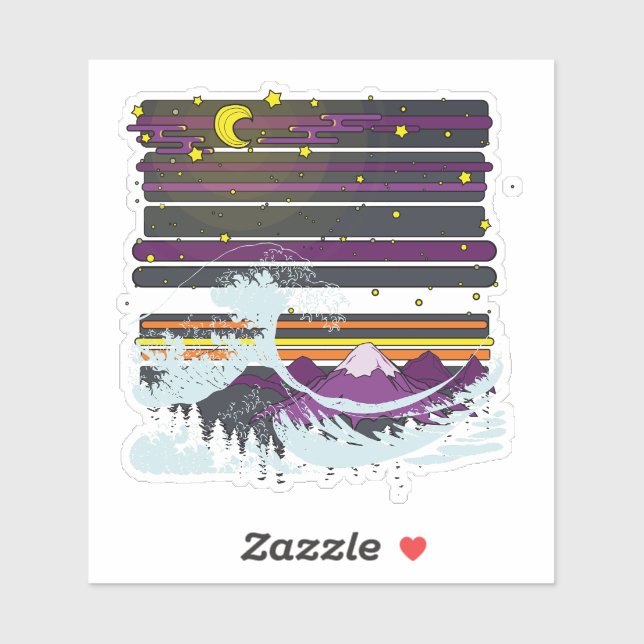 Sticker La Grande Vague (Feuille)