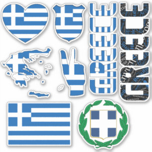 Sticker La Grèce Extraordinaire forme les symboles nationa