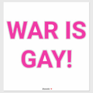 Sticker La guerre est arc-en-ciel des droits des gays Hank