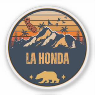 Sticker La Honda, Californie