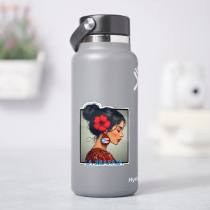 Sticker La Jíbaraza 14 – Art Boricua de Jíbara Portoricain