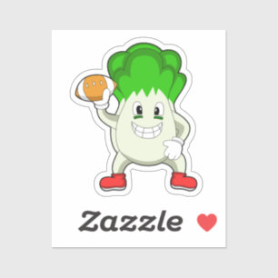 Sticker La laitue au football