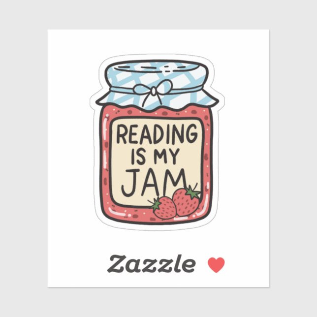 Sticker La lecture est mon truc Mignon Club de lecture ama (Feuille)
