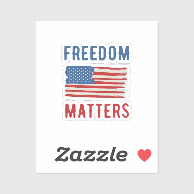 Sticker La liberté est importante (Feuille)