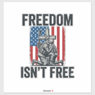 Sticker La liberté n'est pas gratuite Mémorial du soldat p