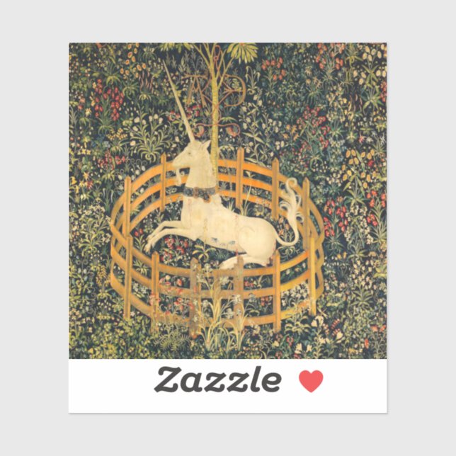 Sticker La licorne en captivité (Feuille)