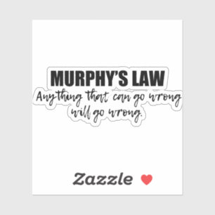Sticker La loi de Murphy