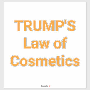 Sticker La loi de Trump sur les cosmétiques Hankamer Artju