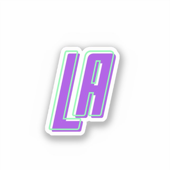 Sticker LA Los Angeles (Recto)