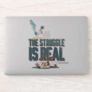 Sticker La Lutte Est Réelle ROAD RUNNER™ & Wile E. Coyote