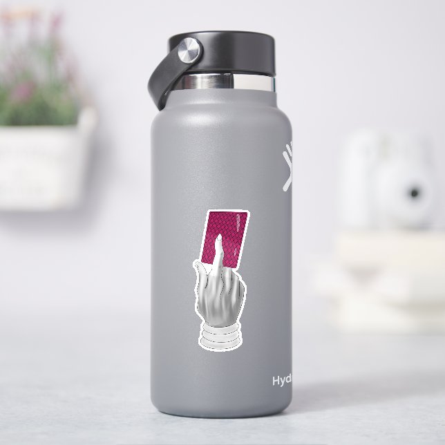 Sticker La main d'Hisoka avec la carte (HydroFlask)