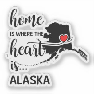 Sticker La maison de l'Alaska est le coeur