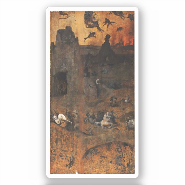 Sticker La méchanceté de l'humanité avant l'inondation (Recto)