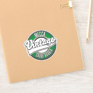 Sticker La Mecque arabie saoudite logo vintage