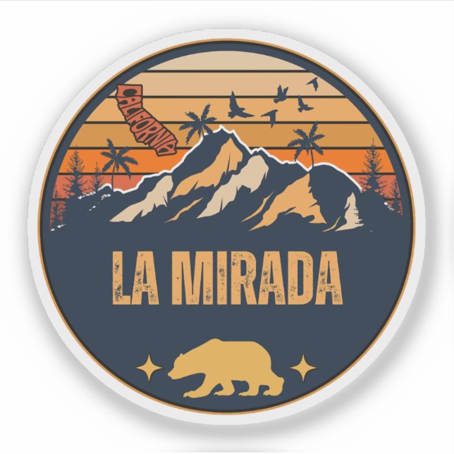 Sticker La Mirada, Californie (Devant)