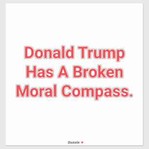 Sticker La morale brisée de Trump Hankamer Artjunkhaus Amo