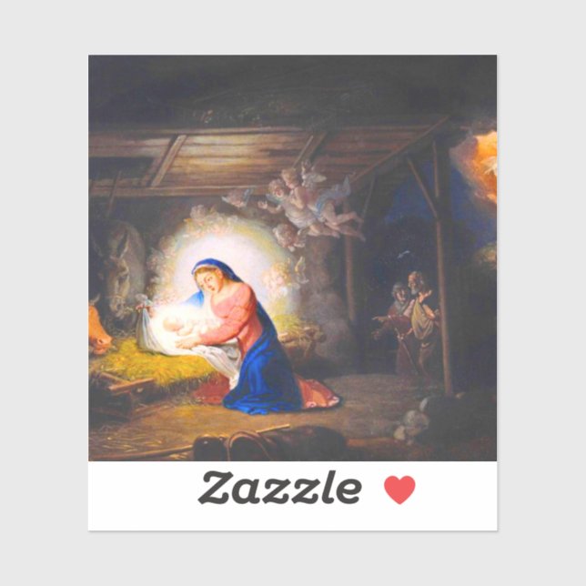 Sticker La Nativité du Christ (Feuille)