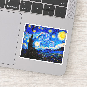 Sticker La nuit étoilée par Vincent Van Gogh