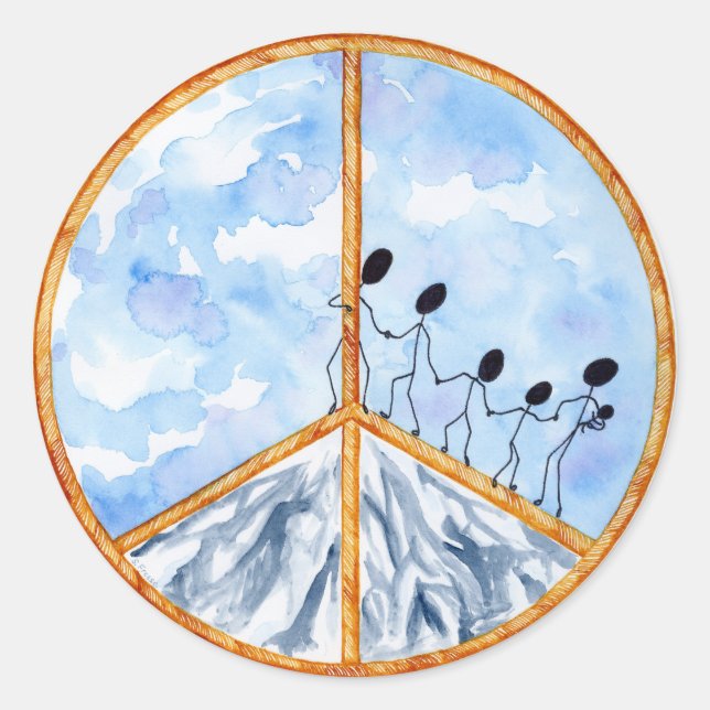 Sticker "La Paix Commence Avec Moi" (Devant)