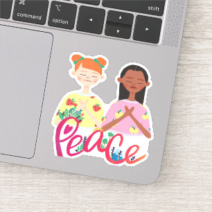 Sticker La PAIX, je prie pour la paix sur Terre