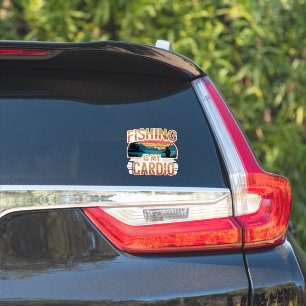 Sticker La pêche est mon cardio