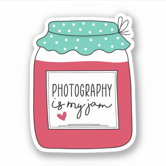 Sticker La photographie est My Jam, Funny Photographer Gif (Devant)