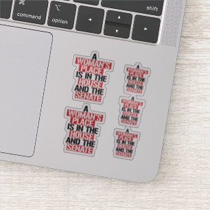Sticker La place d'une femme est à la maison et au sénat