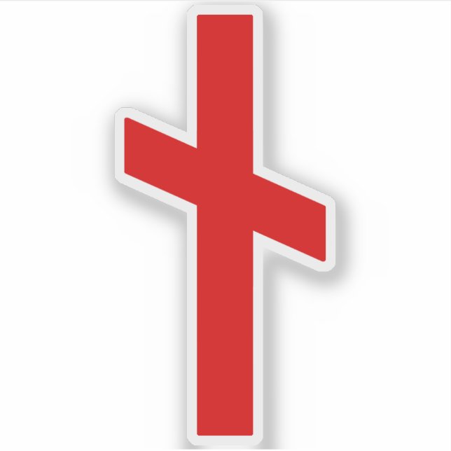 Sticker La Rune Nauthiz (rouge) (Devant)