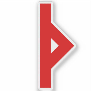 Sticker La Rune Thurisaz (rouge)