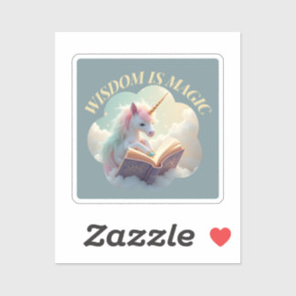 Sticker La Sagesse Est Magique - Cute Unicorn