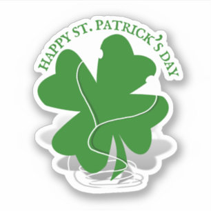 Sticker La Saint-Patrick Clover Irlandais