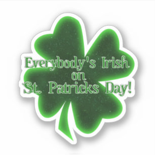 Sticker La Saint-Patrick d'Irlandais