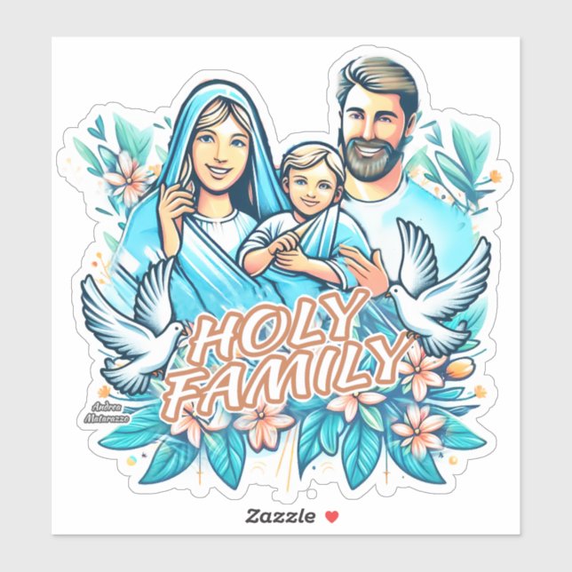 Sticker La Sainte Famille (Feuille)
