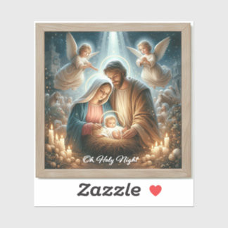 Sticker La Sainte Famille - Oh La Sainte Nuit