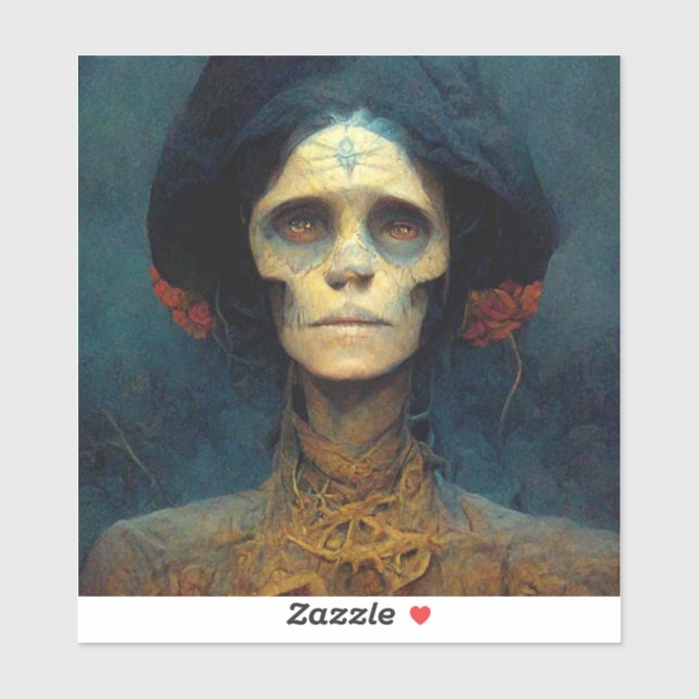 Sticker La Sci-Fi de l'Imaginaire de la Lady Gaunt (Feuille)